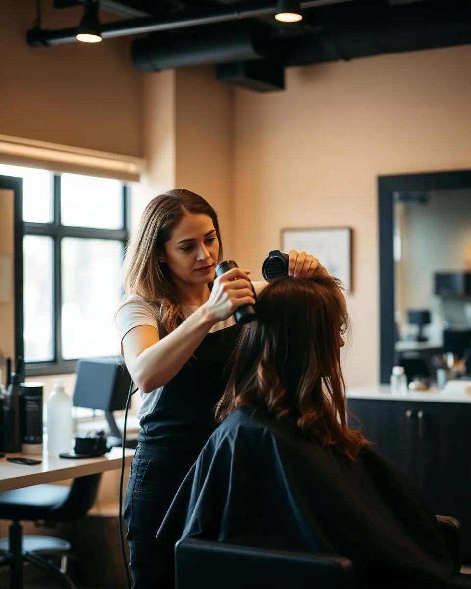 Hair & Beauty professional at work